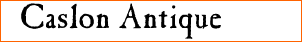 Caslon Antique