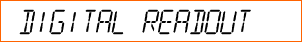 Digital Readout