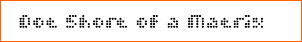 Dot Short of a Matrix