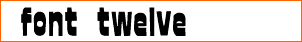 font twelve