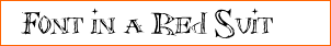 Font in a Red Suit