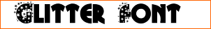 Glitter Font