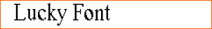 Lucky Font