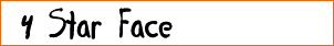 4 Star Face Font