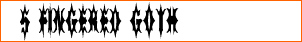 5 Fingered Goth