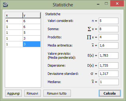 Kalkules - statistical calculations