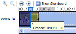 Editing a clip