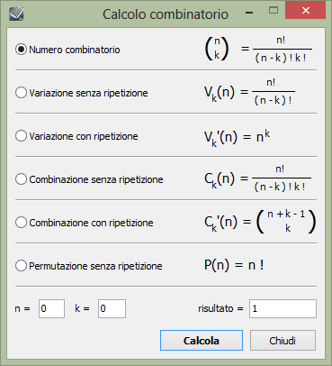 Kalkules - combinatorics